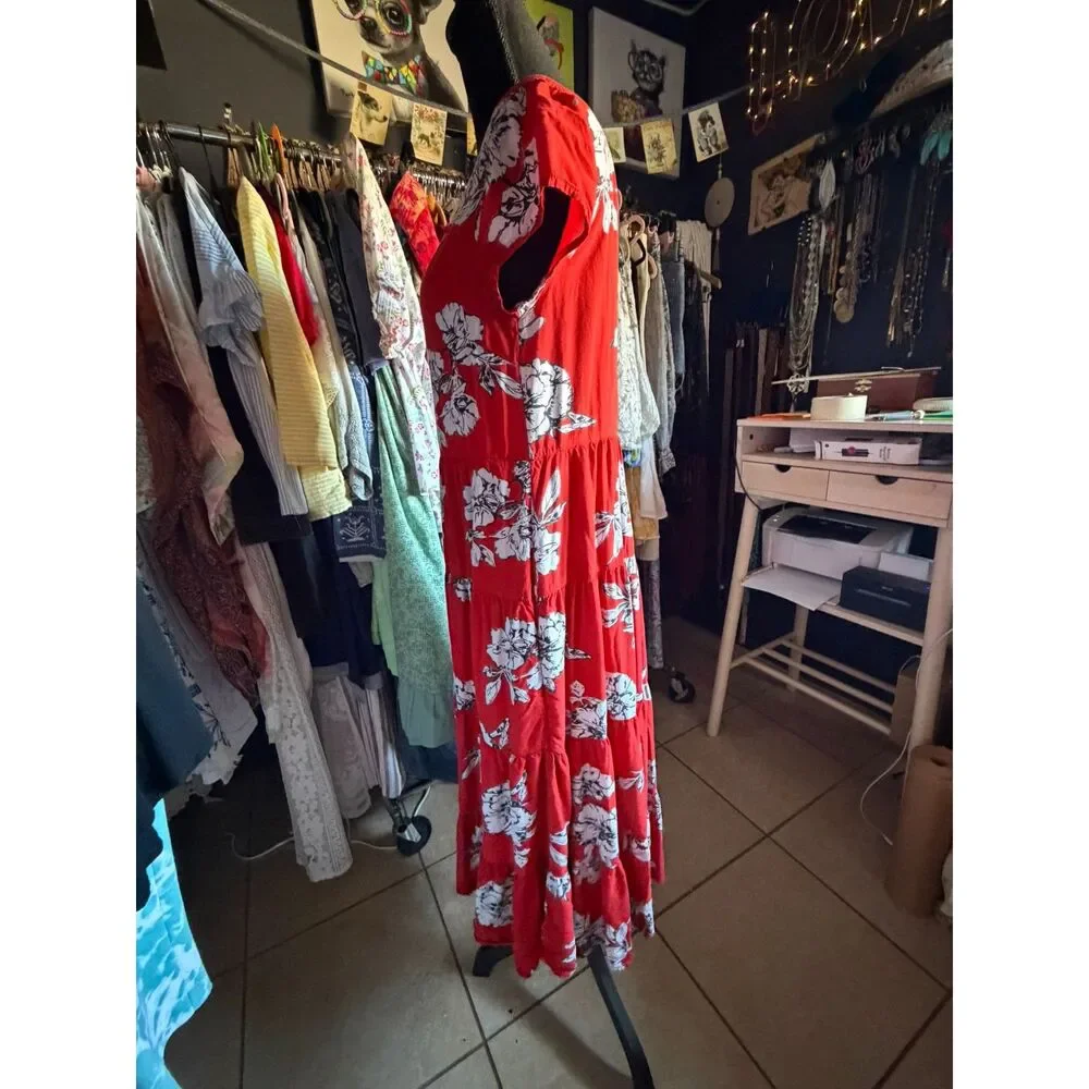 Free People Rita Tiered Midi Dress